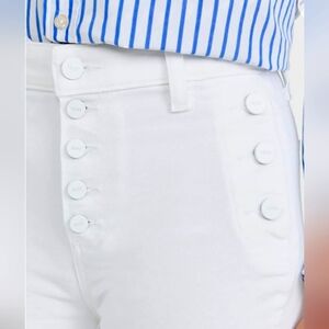 J Brand Women's White High Rise Straight Skinny Pants Jeans Size 27